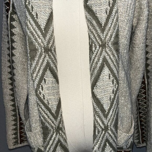 LUCKY BRAND TRIBAL DESIGN CARDIGAN - Western Southwestern Aztec Navajo - EUC - S - Picture 3 of 15